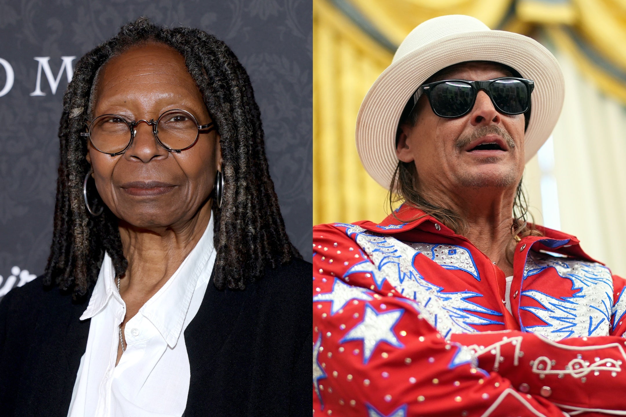 Whoopi Goldberg made fun of Kid Rock's alternative Super Bowl halftime show during Thursday's episode of 'The View'