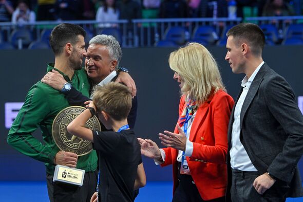 Novak Djokovic family Hellenic Championship