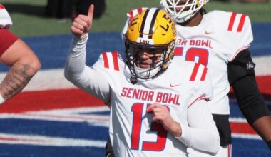 Senior Bowl Garrett Nussmeier leads American team to 17-9 win over National in Panini Senior Bowl