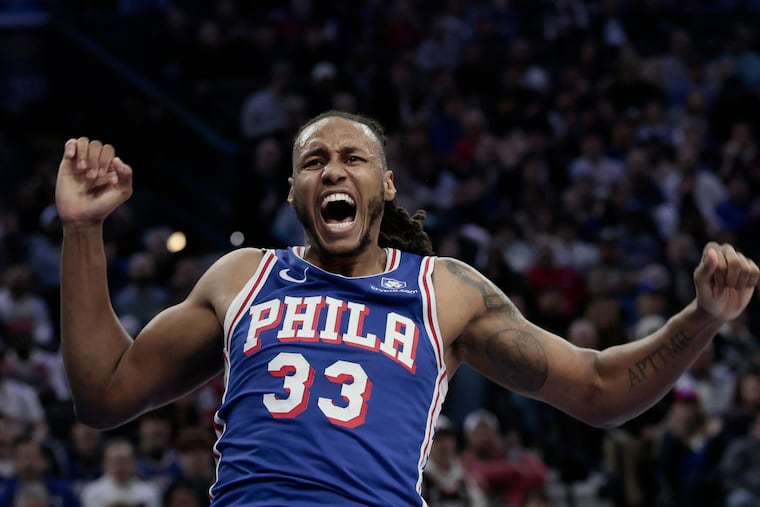 Sixers forward Jabari Walker is averaging 3.7 points and 3.1 rebounds in 12.1 minutes across 45 games.