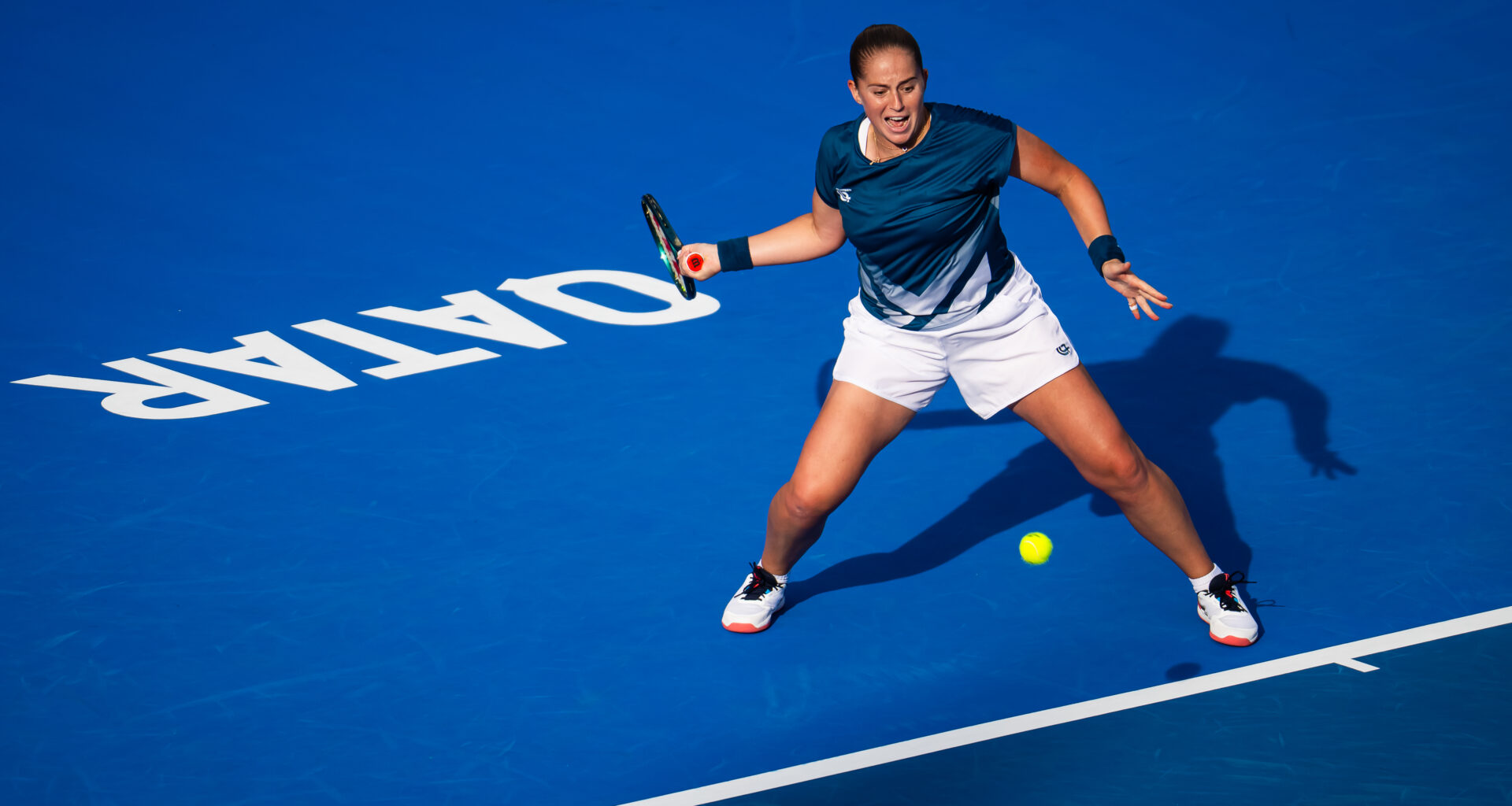 Ostapenko fires 31 winners past Cocciaretto to make fourth Doha semifinal - WTA Tennis