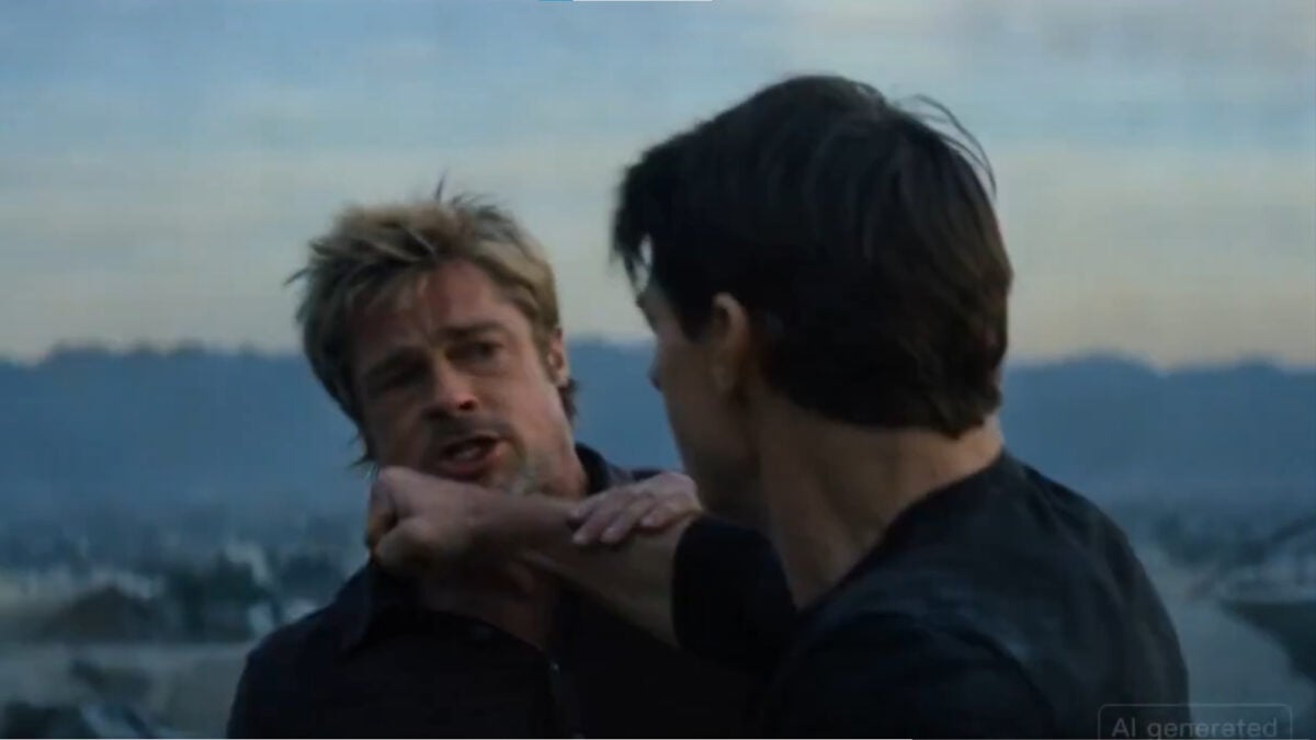 Pitt Cruise Fight Scene