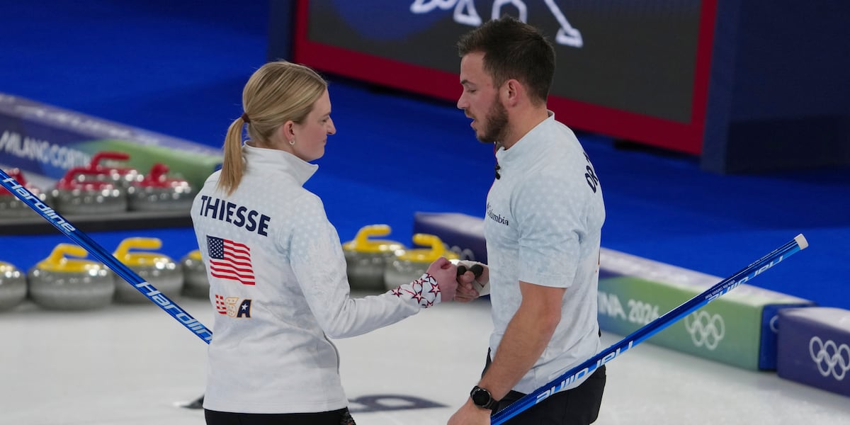 US takes silver in mixed doubles curling as Swedish siblings win gold