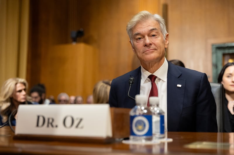 Dr. Mehmet Oz, nominee to be administrator of the Centers for Medicare and Medicaid Services.