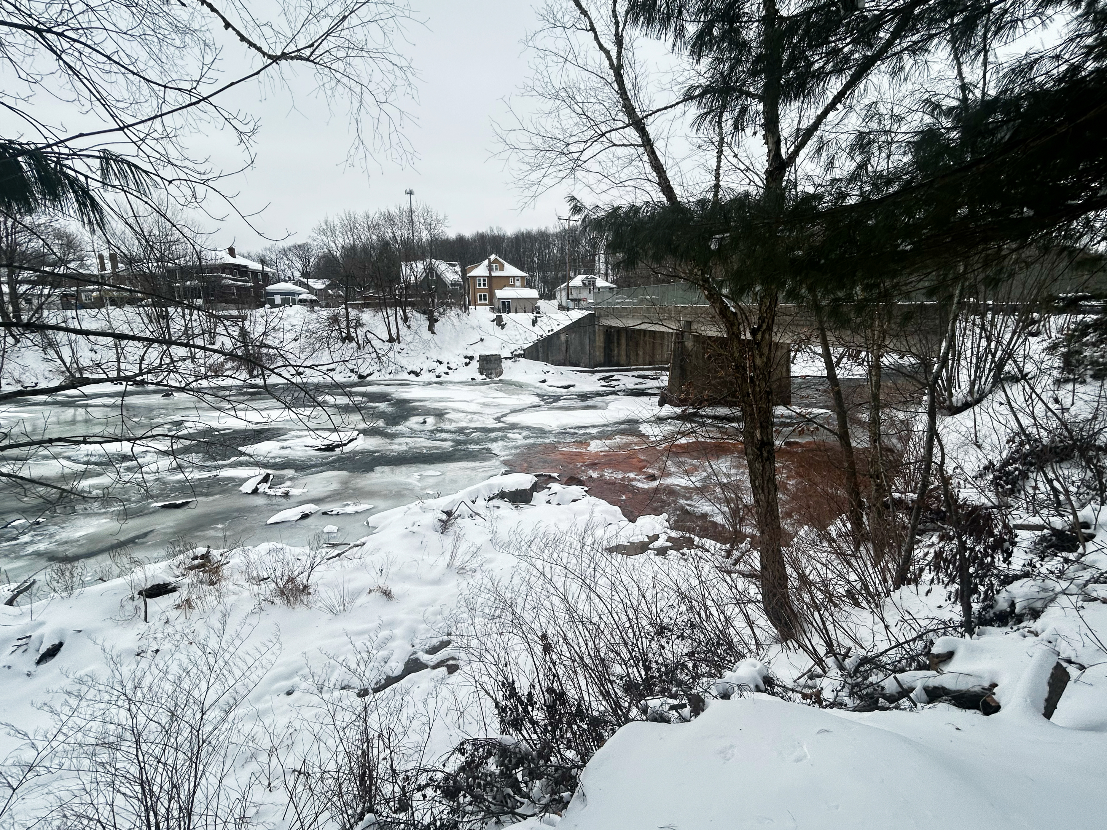 The Old Forge Bore Hole in Old Forge Tuesday, January...