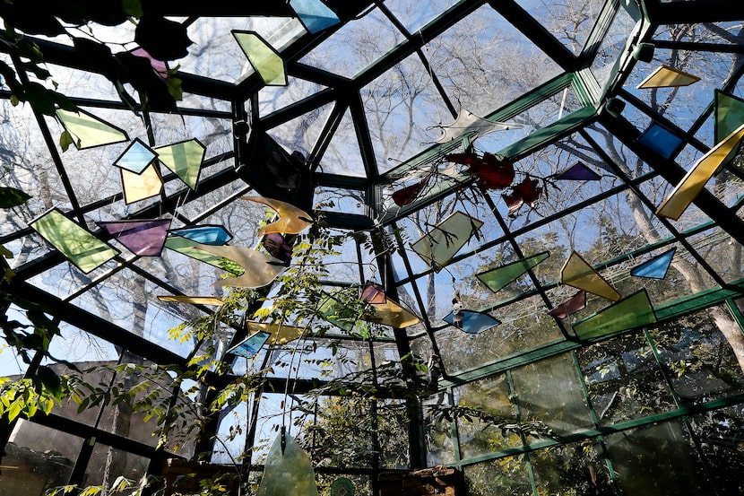 The glass conservatory. 
