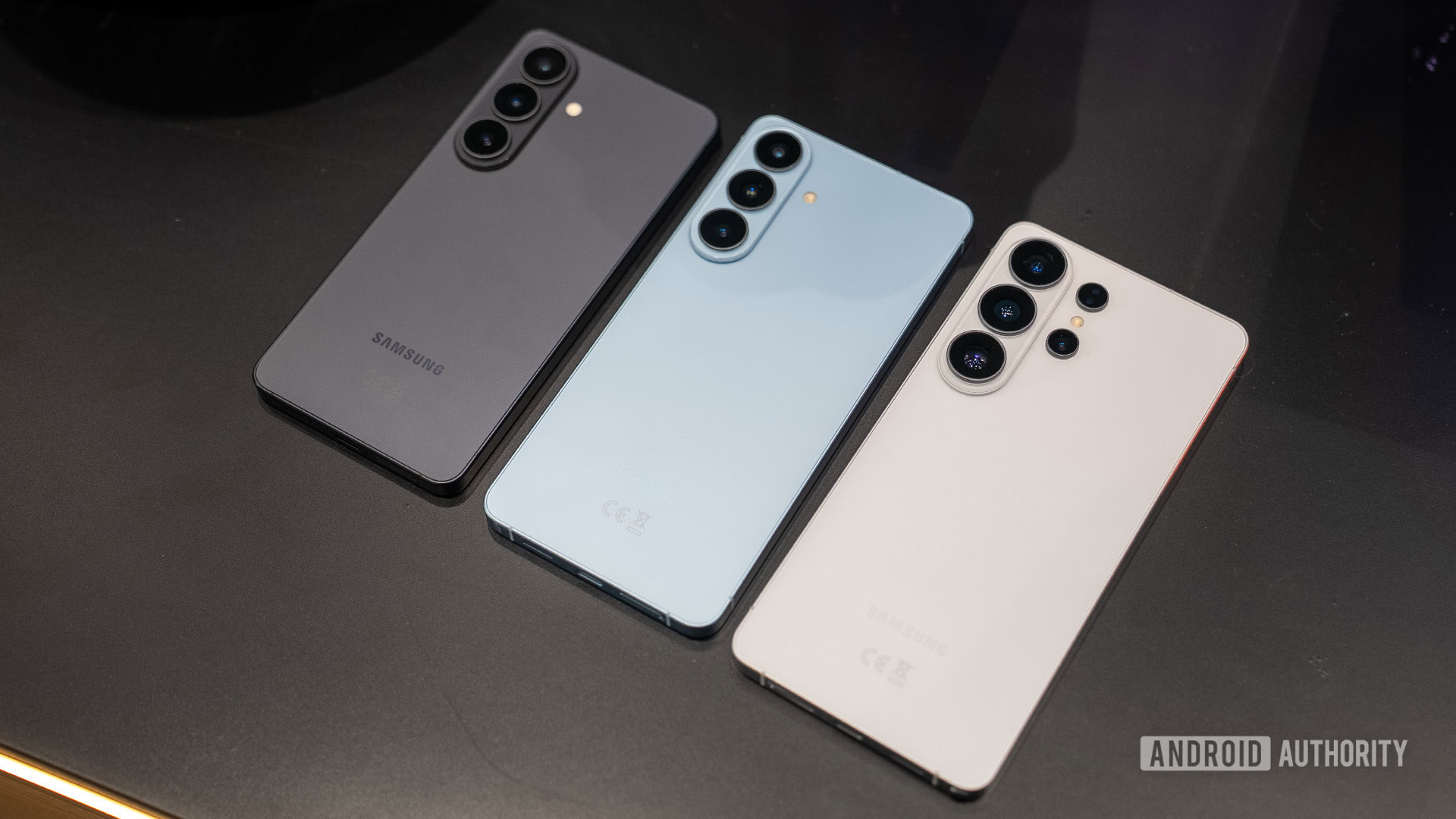 Samsung Galaxy S26 S26 PLus & S26 Ultra lay down Samsung Galaxy S26 S26 PLus & S26 Ultra lay down