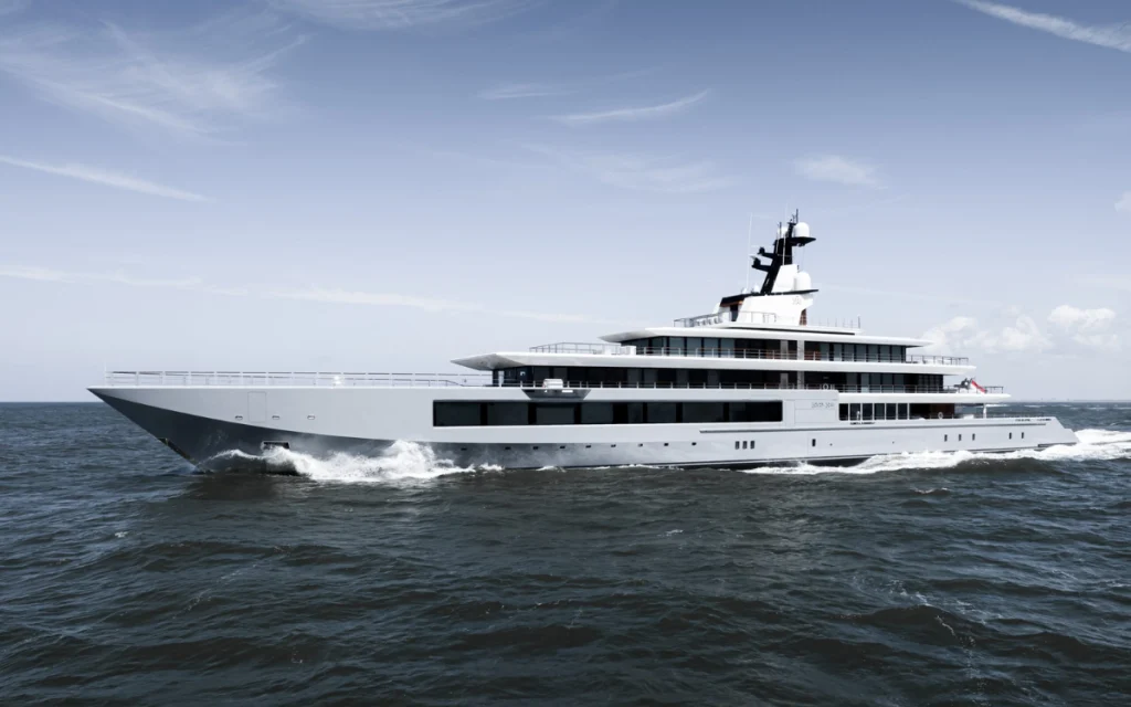 Steven Spielberg may be known for blockbusters, but it was his yacht, Seven Seas, that ended up stealing the show at La Ciotat Shipyards.