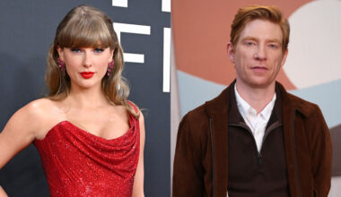 Taylor Swift and Domhnall Gleeson