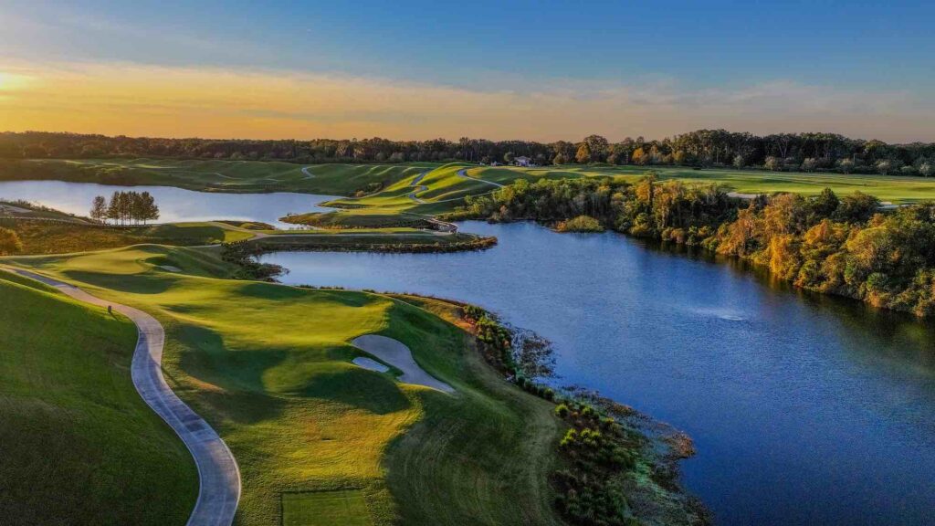 The golf course at Iron Lake
