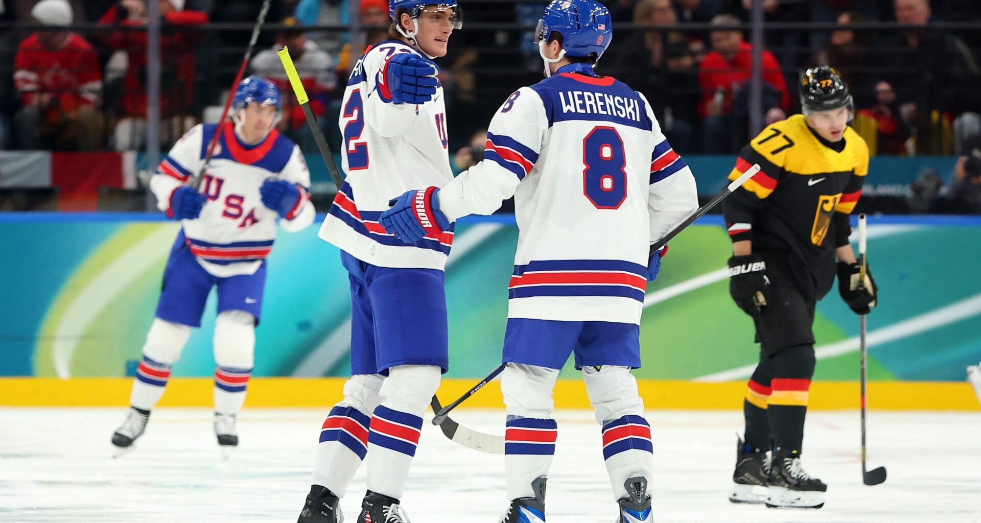 Tage Thompson, Zach Werenski, JJ Peterka