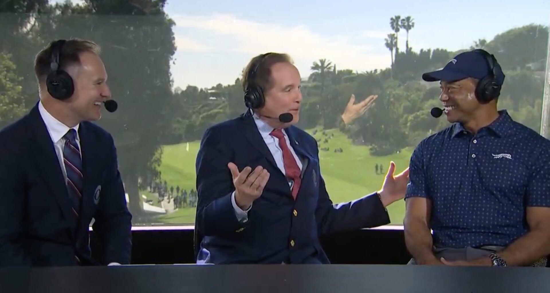 Tiger Woods joins CBS booth, addresses possible Masters return