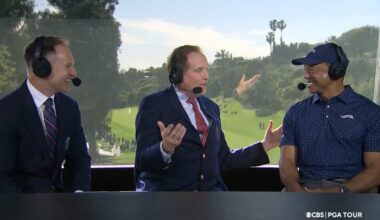Tiger Woods joins CBS booth, addresses possible Masters return