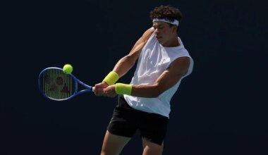 Ben Shelton in action.