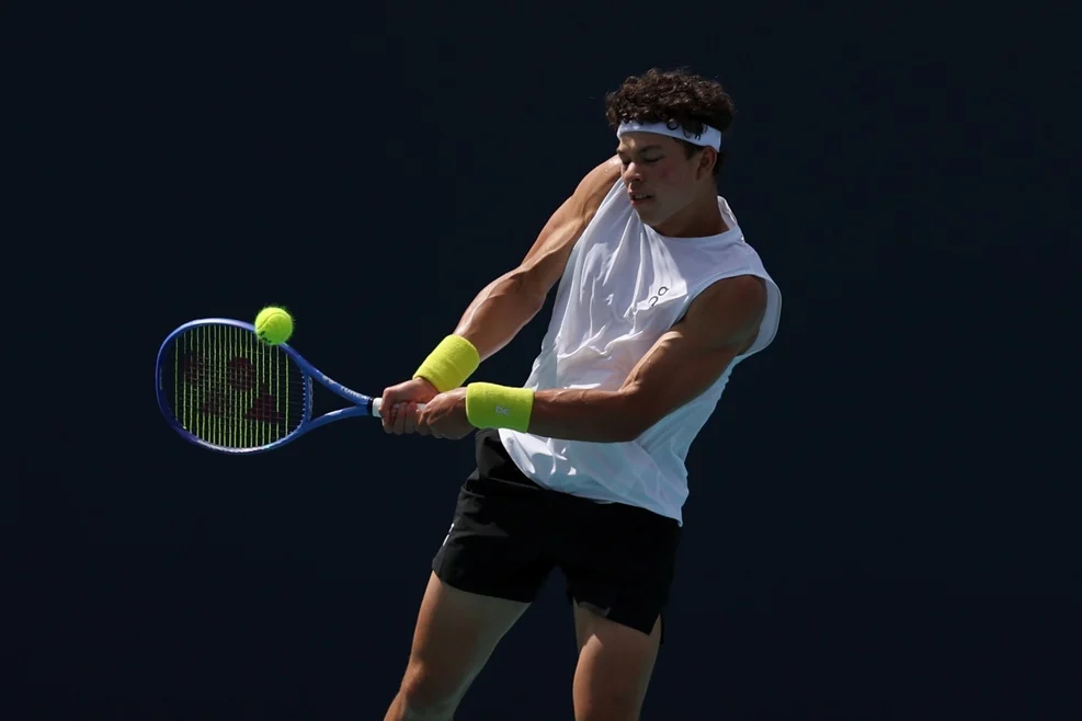 Ben Shelton in action.