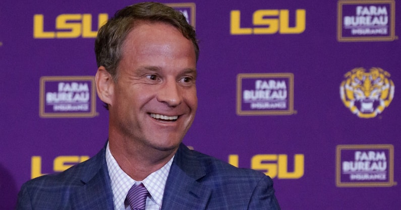LSU head coach Lane Kiffin met with the local media on National Signing Day