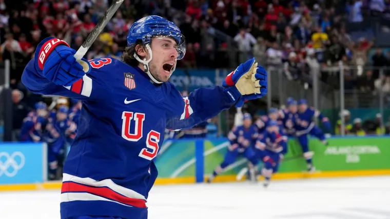 USA vs. Sweden final score, results: Quinn Hughes' overtime goal sends U.S. to Olympic semifinals image