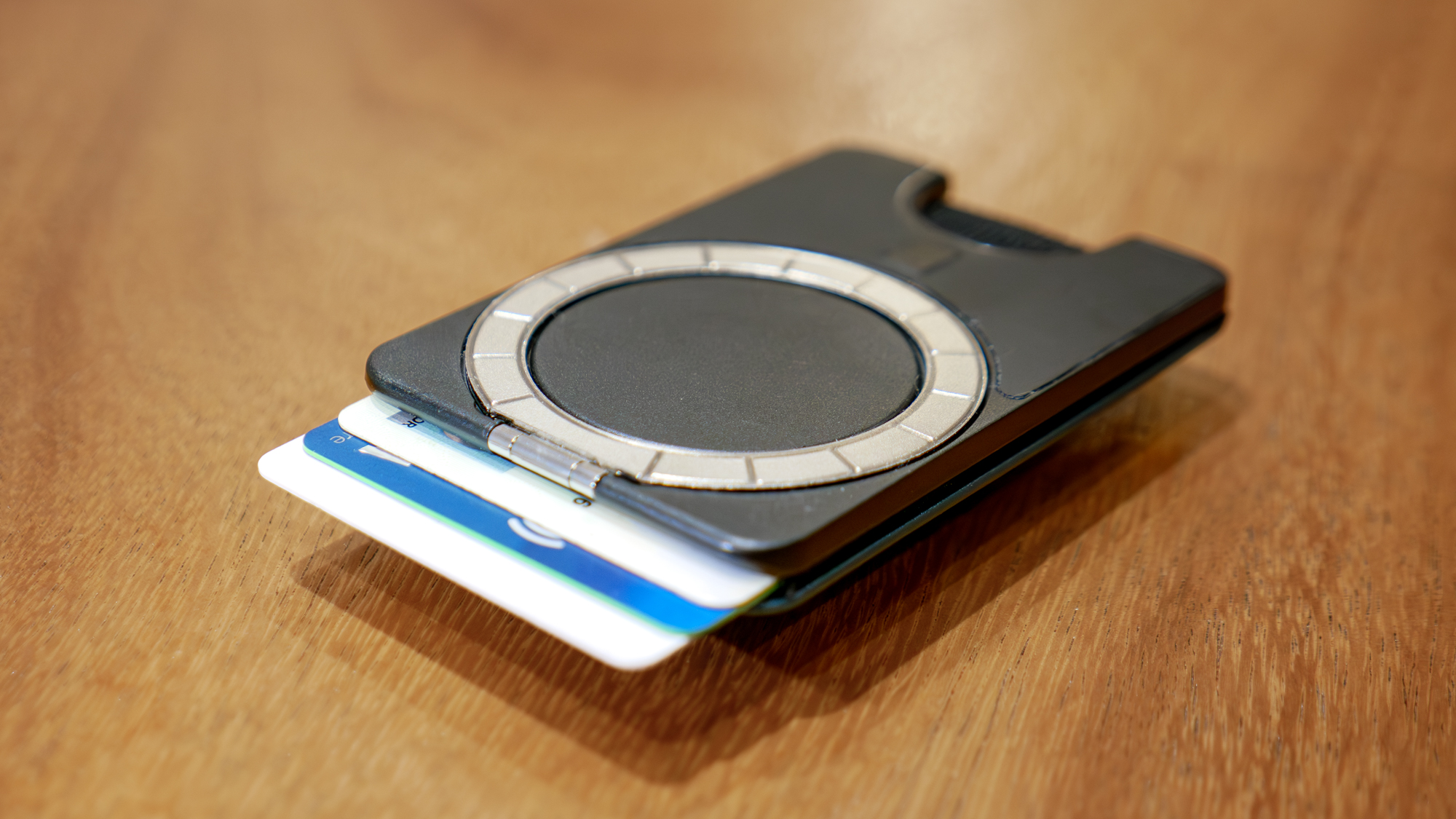 PopSockets Kick-Out PopWallet showing cards.