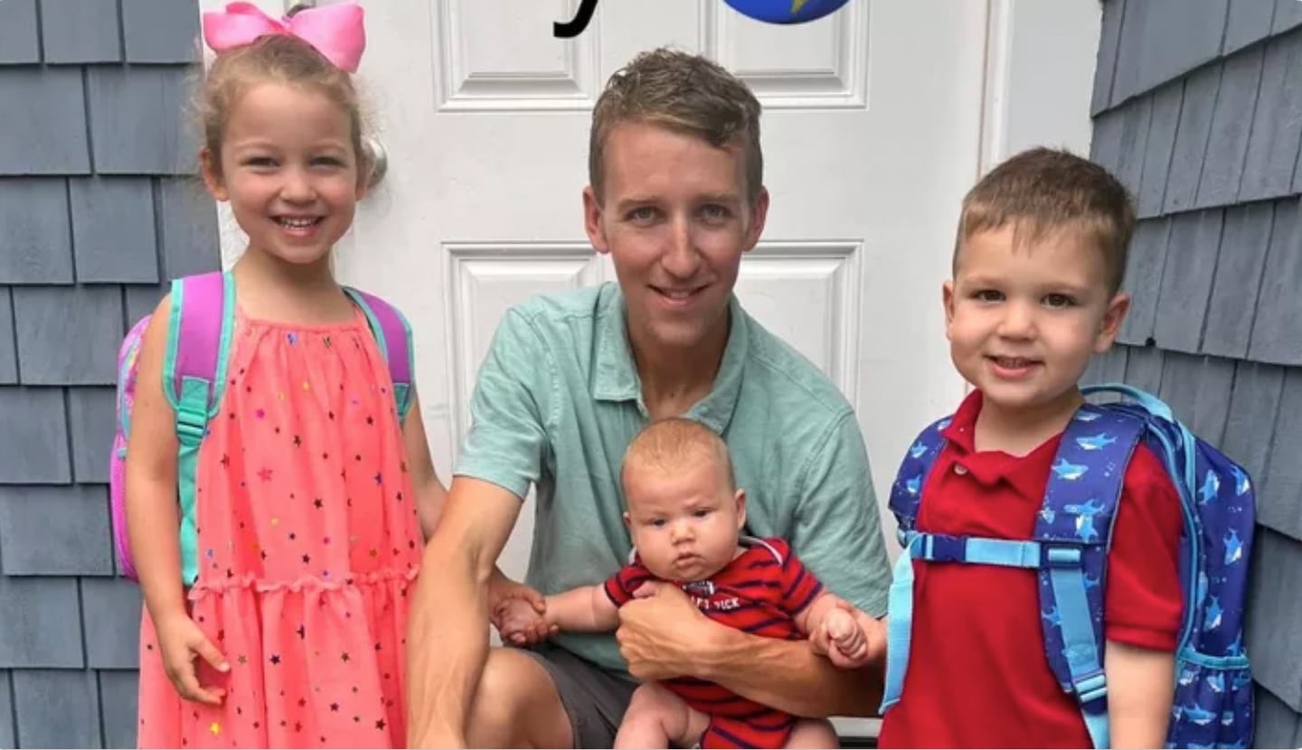 Patrick Clancy, with his children Cora, Callan and Dawson.

Photo:  GoFundMe