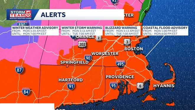 active weather watches, warnings