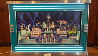 This one-of-a-kind art piece by Jason Ratner mimics the theming of the entrance to Disney