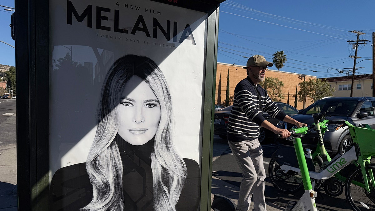 Ad for "Malania" movie in Los Angeles