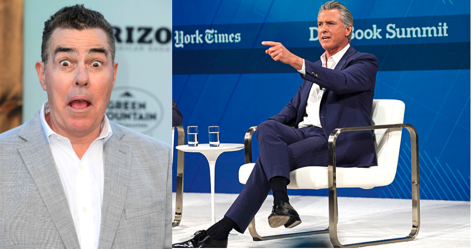 Adam Carolla Schools Bill Maher On Gavin Newsom’s ‘Deep Knee Cross’