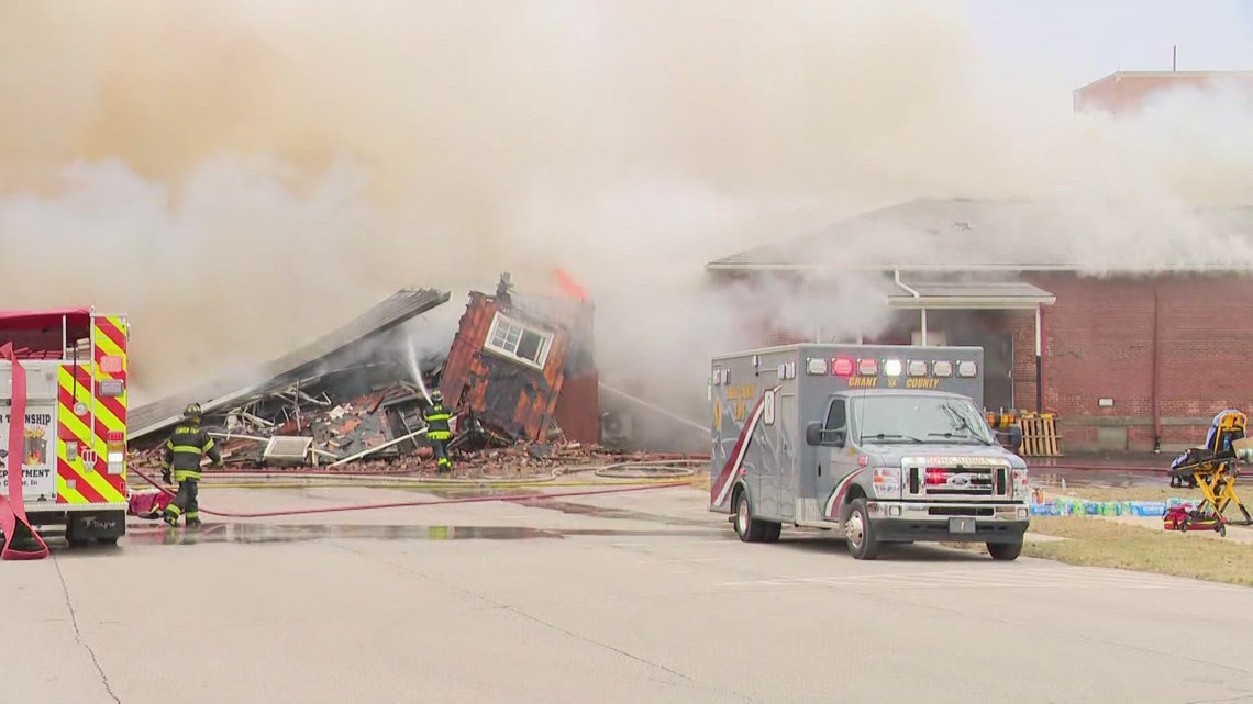 No injuries reported after large fire at Marion VA Medical Center