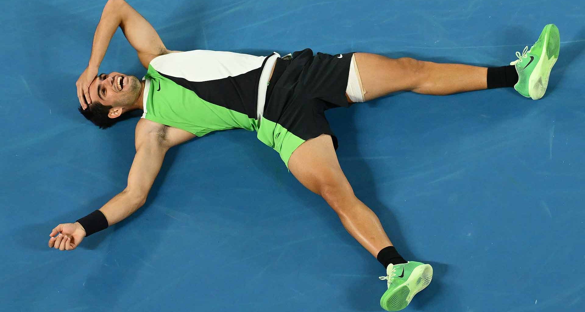 Carlos Alcaraz defeats Novak Djokovic in four sets Sunday evening to win the Australian Open.