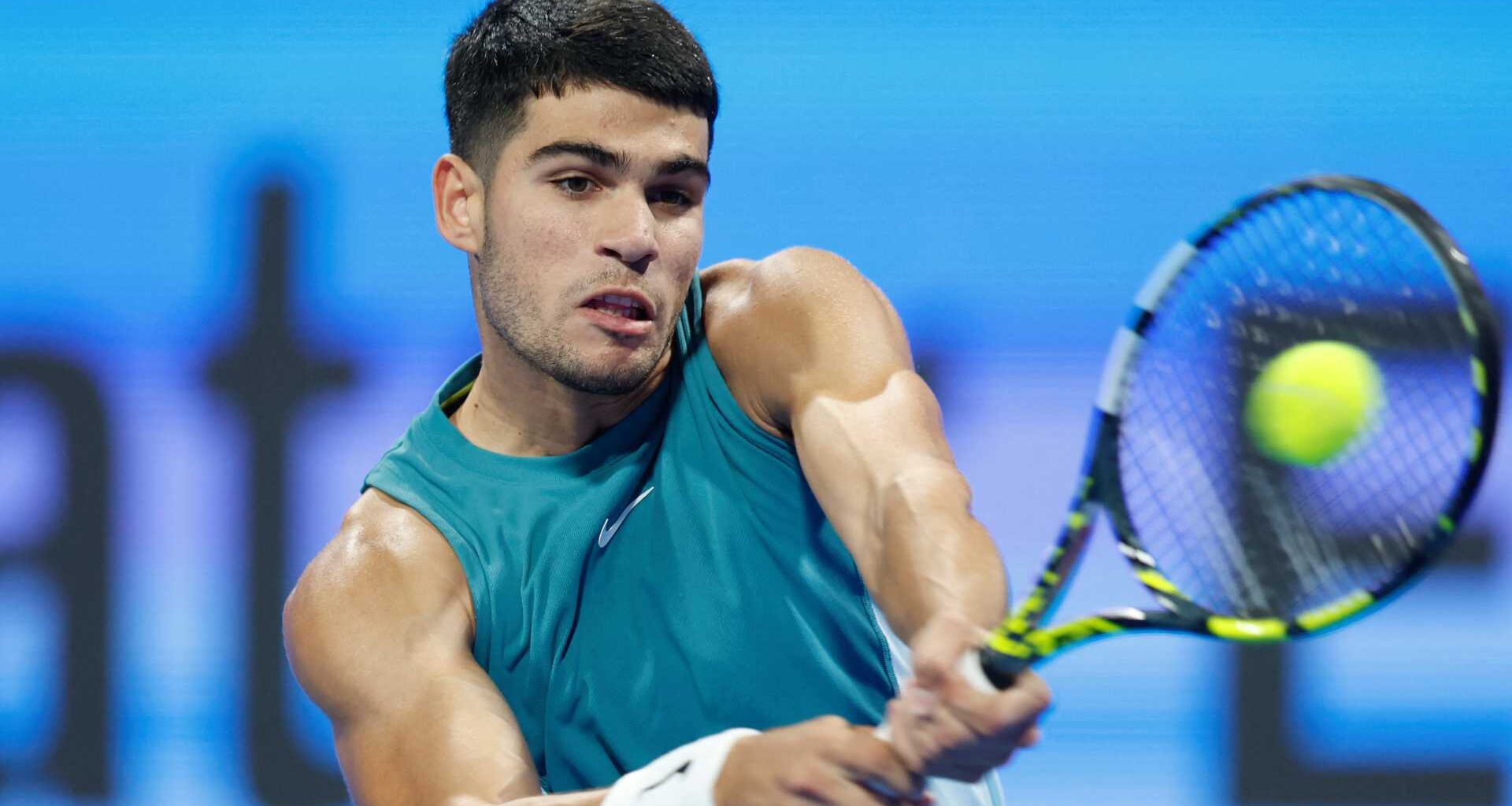 Carlos Alcaraz made his debut in Doha last year.