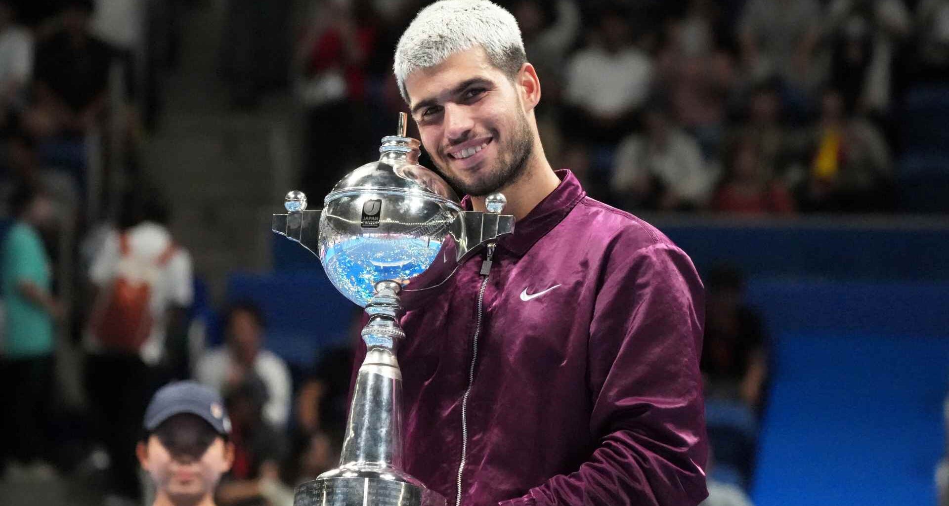 Carlos Alcaraz dropped one set en route to the Tokyo title on debut in 2025.