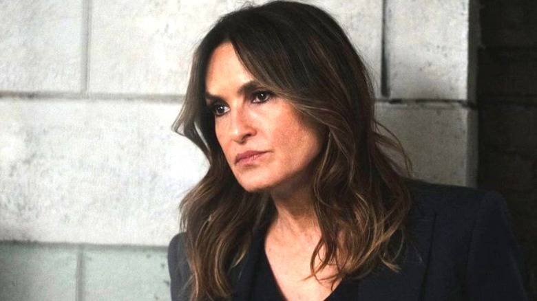 Olivia Benson is looking serious on Law & Order: Special Victims Unit