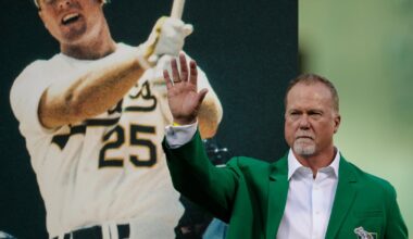 Mark McGwire returns to the Athletics as a special assistant to player development