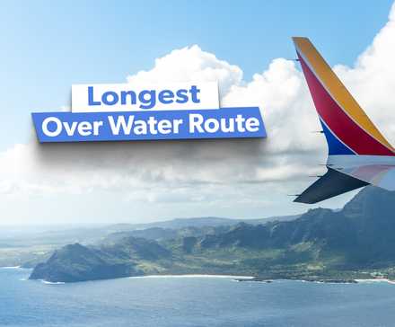 Aircraft flying over Hawaii