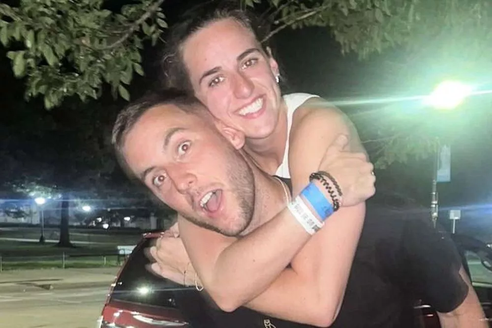 Connor McCaffery and Caitlin Clark