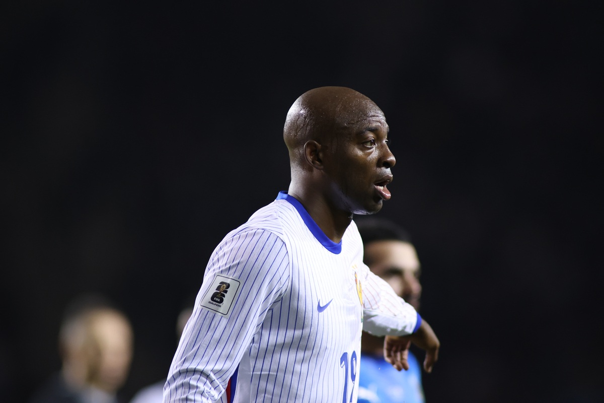 BAKU, AZERBAIJAN - NOVEMBER 16: 19 Jean-Philippe Mateta of France during the FIFA World Cup 2026 qualifier match between Azerbaijan and France at Tofig Bahramov Stadium on November 16, 2025 in Baku, Azerbaijan. (Photo by Aziz Karimov/Getty Images)
