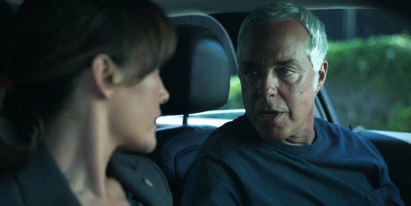 Ballard and Bosch sit in a car together in Bosch Legacy's series finale
