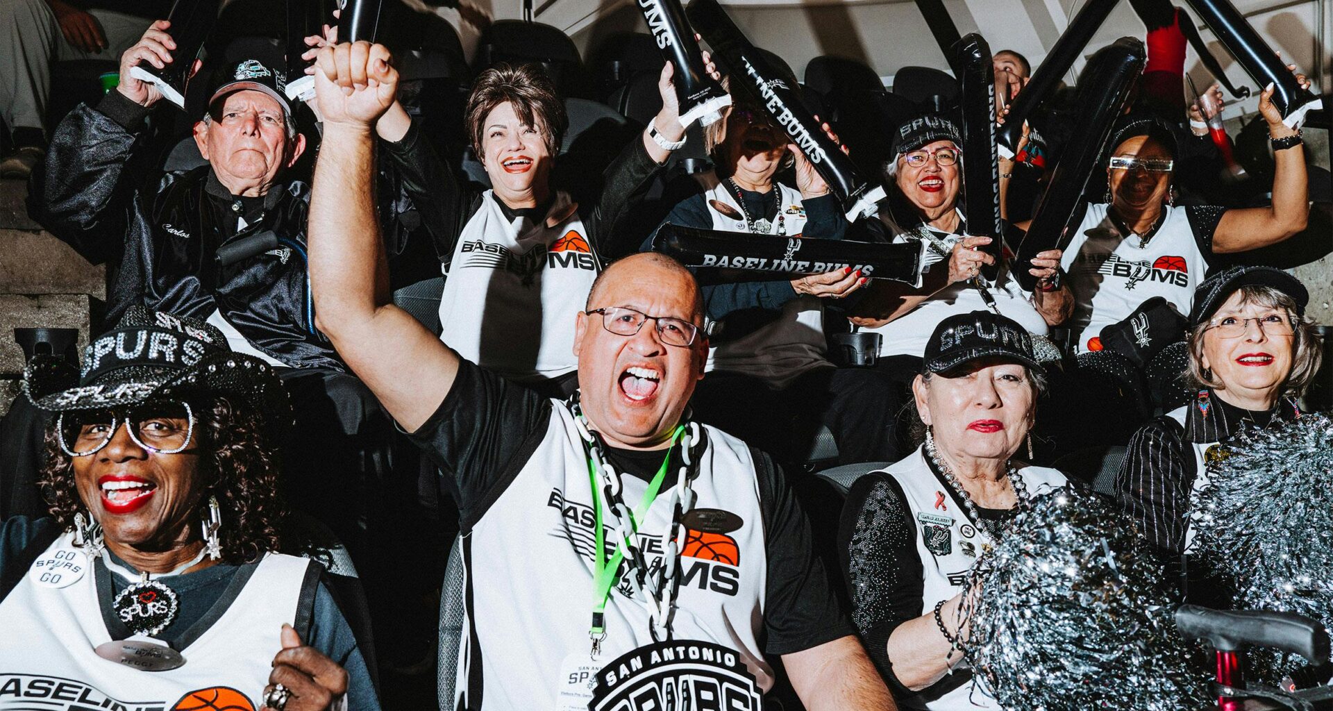 Checking In On the Baseline Bums, the Original Spurs Superfans