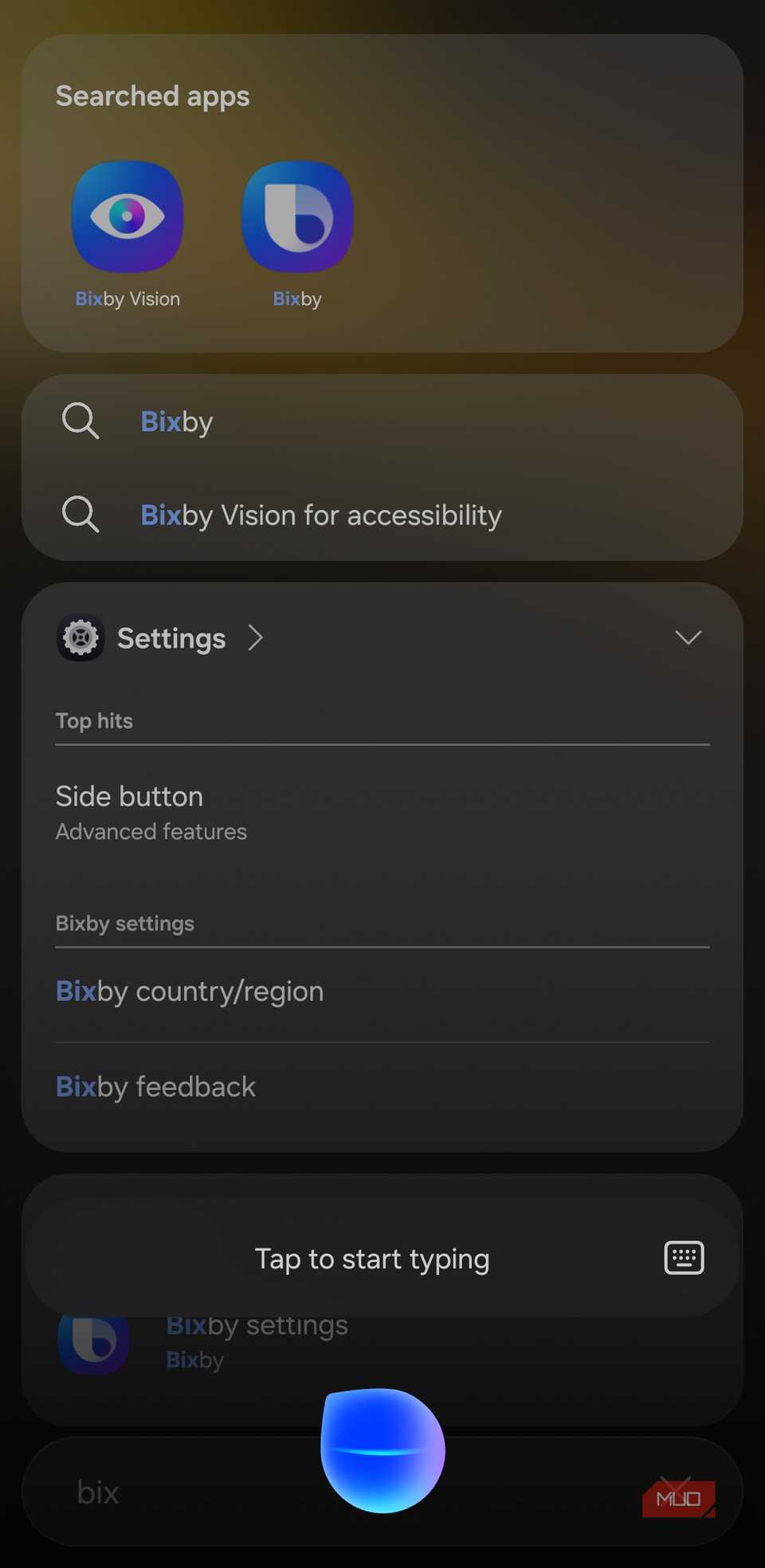 Bixby on Galaxy phone