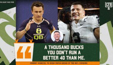 Diego Pavia, Johnny Manziel Make $1K Bets on Video Over Vanderbilt QB's NFL Combine Speed