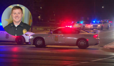 1 officer killed, 1 hurt after being shot near Indianapolis; suspect in custody