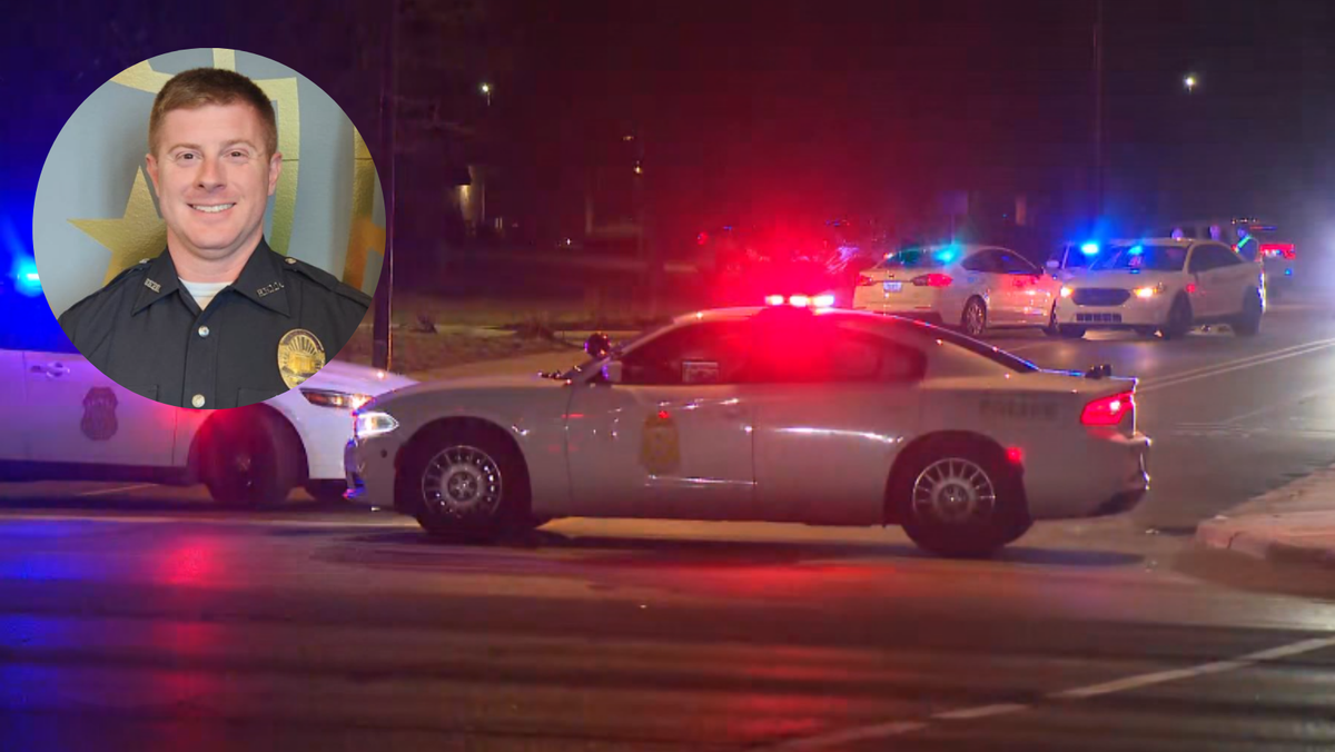 1 officer killed, 1 hurt after being shot near Indianapolis; suspect in custody