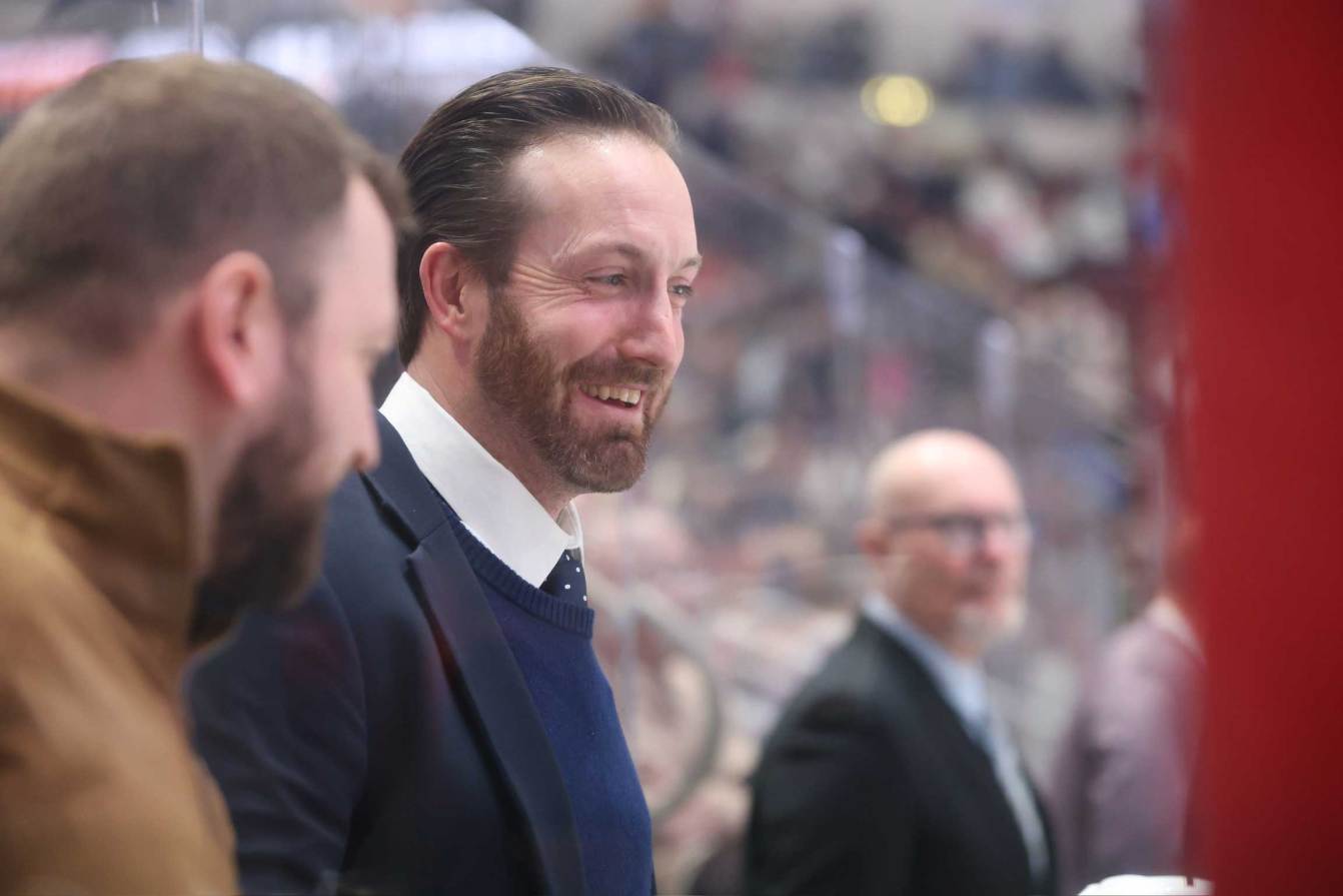 Brooks Orpik serving as an assistant coach of the Hershey Bears