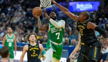 Jaylen Brown helps Celtics thump Stephen Curry-less Warriors 121-110