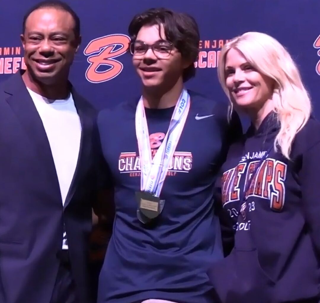 Tiger Woods Reunites With Ex Elin Nordegren for Son Charlie’s Golf Ceremony - E! News