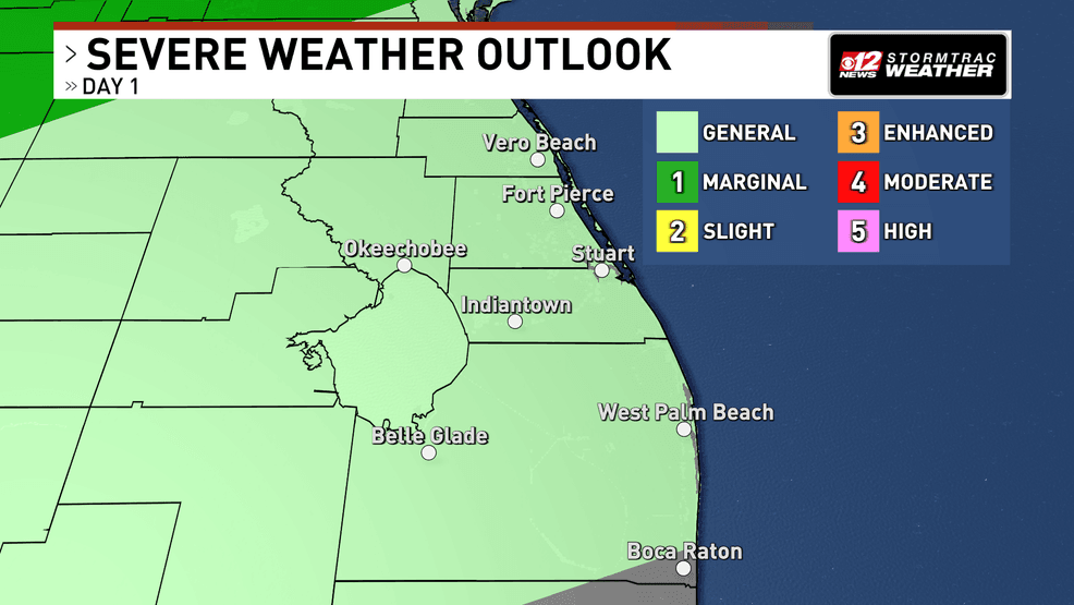Breezy today, rough seas continue, warm and dry week ahead. (WPEC)
