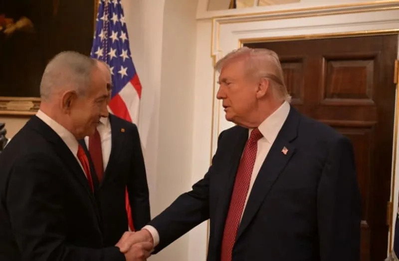 Prime Minister Benjamin Netanyahu meets with US President Donald Trump at the White House on February 11, 2026. (credit: Avi Ohayon/GPO)