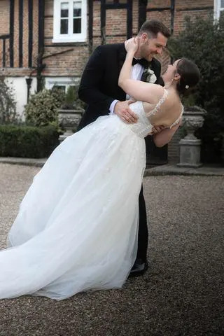 Joe Stewart and Alex Stewart on their wedding day. James Bouckley