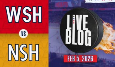 Live updates: Washington Capitals vs Nashville Predators at Capital One Arena