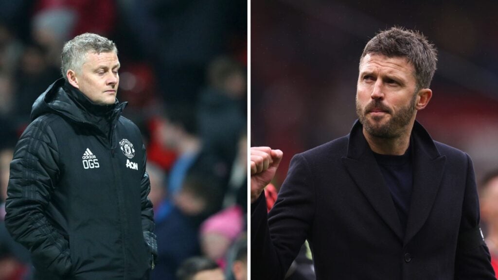 Michael Carrick and Ole Gunnar Solskjaer as Man Utd managers